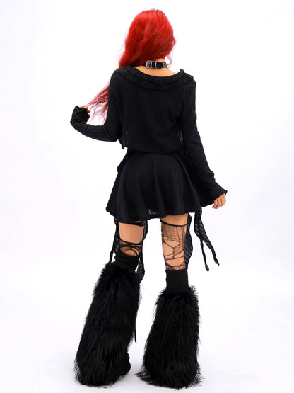 'Golden Hour' Irregular Ruffle Tube Dress Midi Skirt (Copy) AlielNosirrah