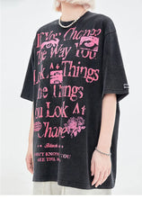 Load image into Gallery viewer, &#39;Off Rules&#39;Black Pink Graffiti Shirts AlielNosirrah
