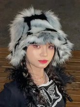 Load image into Gallery viewer, &#39;Palette &#39; Furry Pride Pastel Rainbow Fluffy Hat AlielNosirrah
