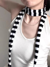 Load image into Gallery viewer, &#39;Pastel Shades&#39; Y2K Harajuku Stripe Scarf AlielNosirrah
