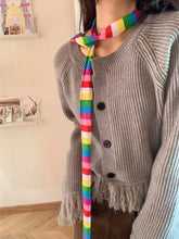 Load image into Gallery viewer, &#39;Pastel Shades&#39; Y2K Harajuku Stripe Scarf AlielNosirrah

