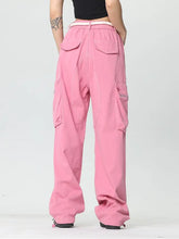 Load image into Gallery viewer, &#39;Pink Wall&#39; Barbie Core Rope Belt Oversized Cargo Pants AlielNosirrah

