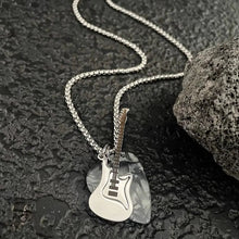 Load image into Gallery viewer, &#39;Play It&#39; Grunge Guitar Plectrum Necklace AlielNosirrah

