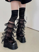 Load image into Gallery viewer, &#39;Pom Pom&#39; Y2k Summer Ruffle Leg Warmers AlielNosirrah
