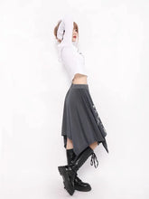 Load image into Gallery viewer, &#39;Present&#39; Vintage Grunge Smudged Long-Sleeve Shirts AlielNosirrah
