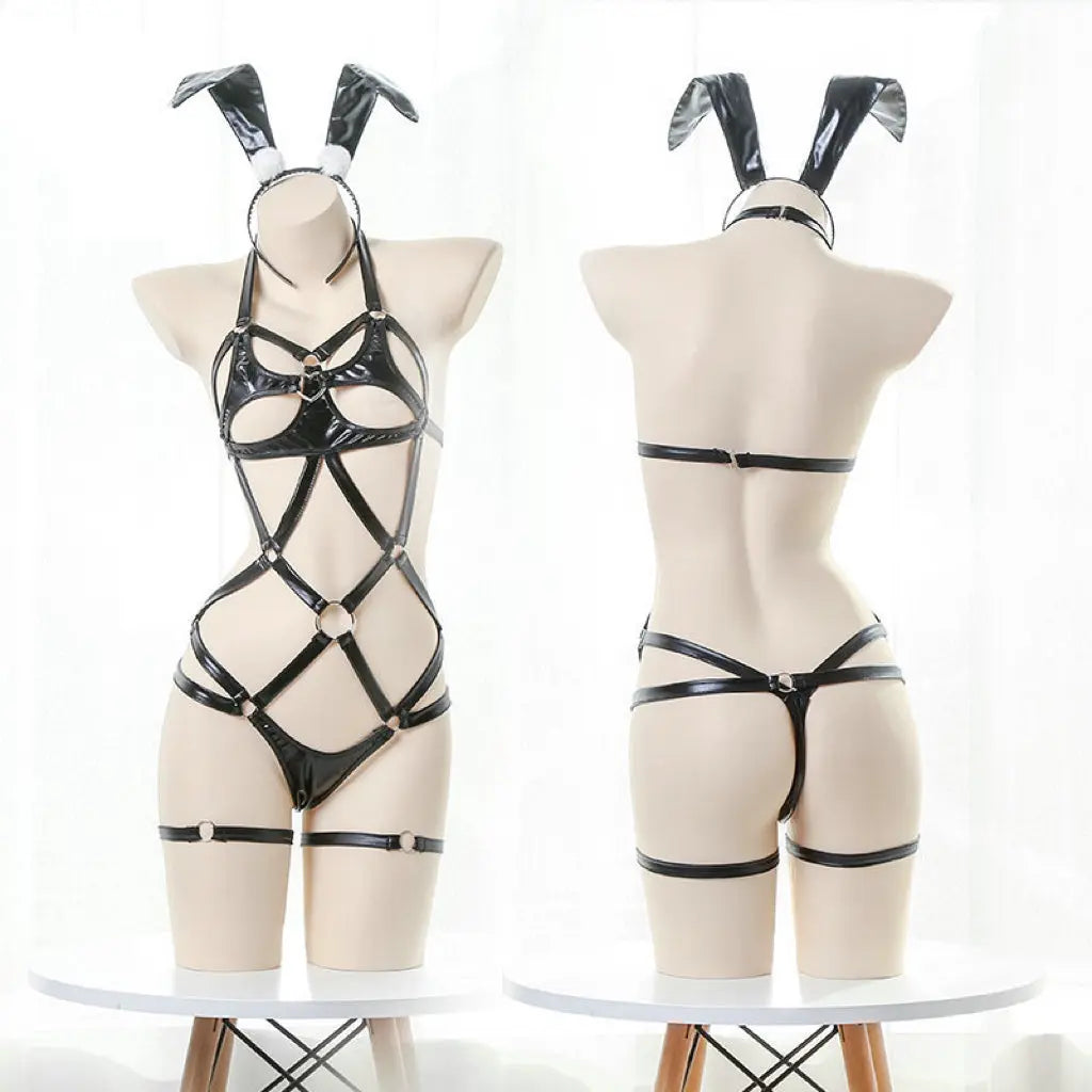 'Private Time' Anime Girl Cross Strap Body Suit AlielNosirrah