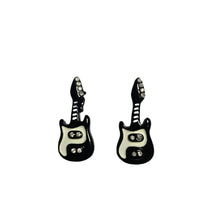 Load image into Gallery viewer, &#39;Punk Princess&#39; Kawaii Punk Guitar Earrings AlielNosirrah
