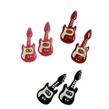 Load image into Gallery viewer, &#39;Punk Princess&#39; Kawaii Punk Guitar Earrings AlielNosirrah
