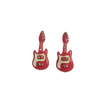 Load image into Gallery viewer, &#39;Punk Princess&#39; Kawaii Punk Guitar Earrings AlielNosirrah
