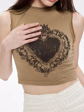 Load image into Gallery viewer, &#39;Queencard&#39; y2k Punk Distressed Tank Top AlielNosirrah
