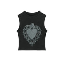 Load image into Gallery viewer, &#39;Queencard&#39; y2k Punk Distressed Tank Top AlielNosirrah
