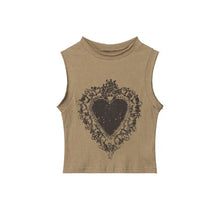 Load image into Gallery viewer, &#39;Queencard&#39; y2k Punk Distressed Tank Top AlielNosirrah
