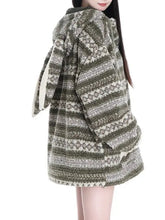 Load image into Gallery viewer, &#39;Rag Doll&#39; Vintage Loose Knitted Bunny Ears Coat AlielNosirrah
