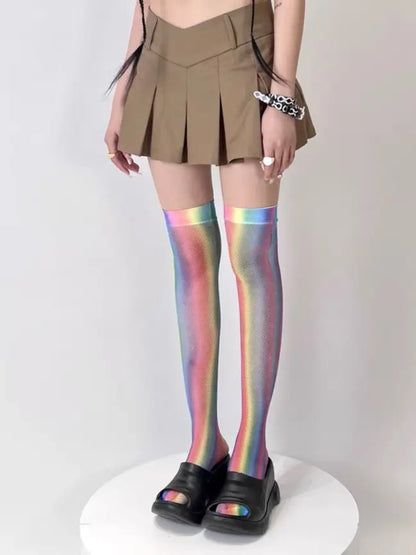 'Rainbow babe' Y2k Harajuku Pastel Tights AlielNosirrah
