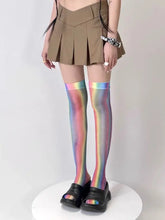 Load image into Gallery viewer, &#39;Rainbow babe&#39; Y2k Harajuku Pastel Tights AlielNosirrah
