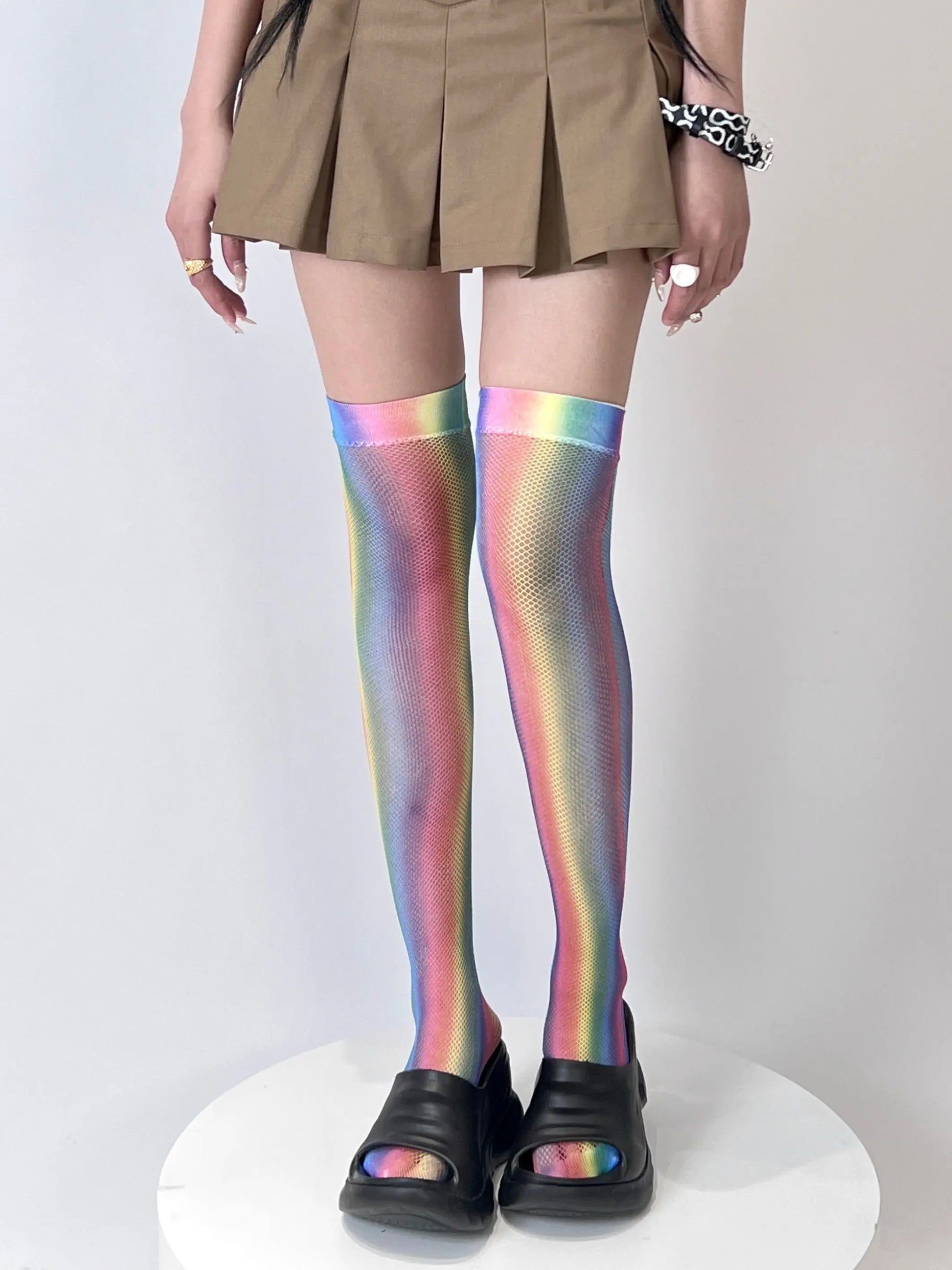 'Rainbow babe' Y2k Harajuku Pastel Tights AlielNosirrah