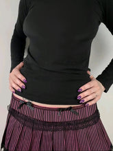 Load image into Gallery viewer, &#39;Raspberry Jam&#39; Coquette Ribbon Lace Mini Skirt AlielNosirrah
