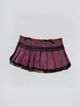 Load image into Gallery viewer, &#39;Raspberry Jam&#39; Coquette Ribbon Lace Mini Skirt AlielNosirrah
