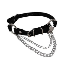 Load image into Gallery viewer, &#39;Rosalia&#39; Punk Metal Heart Shape Buckle Choker AlielNosirrah
