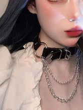 Load image into Gallery viewer, &#39;Rosalia&#39; Punk Metal Heart Shape Buckle Choker AlielNosirrah
