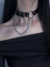 Load image into Gallery viewer, &#39;Rosalia&#39; Punk Metal Heart Shape Buckle Choker AlielNosirrah
