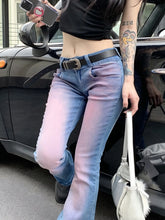 Load image into Gallery viewer, &#39;Rosy&#39; Y2k Grunge Gradient Purple Bell Pants AlielNosirrah
