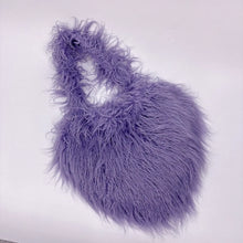 Load image into Gallery viewer, ‘Shape Of My Heart’ Multicolor Fuzzy Purse AlielNosirrah
