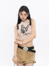Load image into Gallery viewer, &#39;She&#39;s Mine&#39; Butterfly Spider Buckle Tank Top AlielNosirrah
