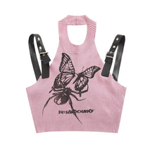 Load image into Gallery viewer, &#39;She&#39;s Mine&#39; Butterfly Spider Buckle Tank Top AlielNosirrah
