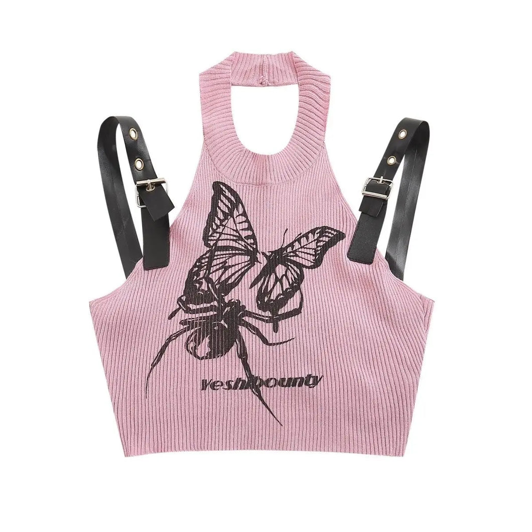 'She's Mine' Butterfly Spider Buckle Tank Top AlielNosirrah