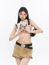 Load image into Gallery viewer, &#39;She&#39;s Mine&#39; Butterfly Spider Buckle Tank Top AlielNosirrah

