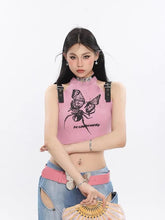 Load image into Gallery viewer, &#39;She&#39;s Mine&#39; Butterfly Spider Buckle Tank Top AlielNosirrah
