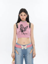 Load image into Gallery viewer, &#39;She&#39;s Mine&#39; Butterfly Spider Buckle Tank Top AlielNosirrah
