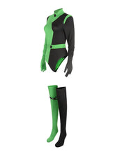 Load image into Gallery viewer, Shego Kim&#39; Green &amp; Black Costume Set AlielNosirrah
