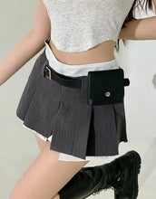 Load image into Gallery viewer, &#39;Shield&#39; Techwear Ripped Belt Pockets Skort AlielNosirrah
