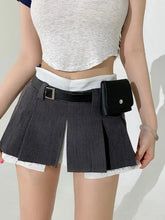 Load image into Gallery viewer, &#39;Shield&#39; Techwear Ripped Belt Pockets Skort AlielNosirrah
