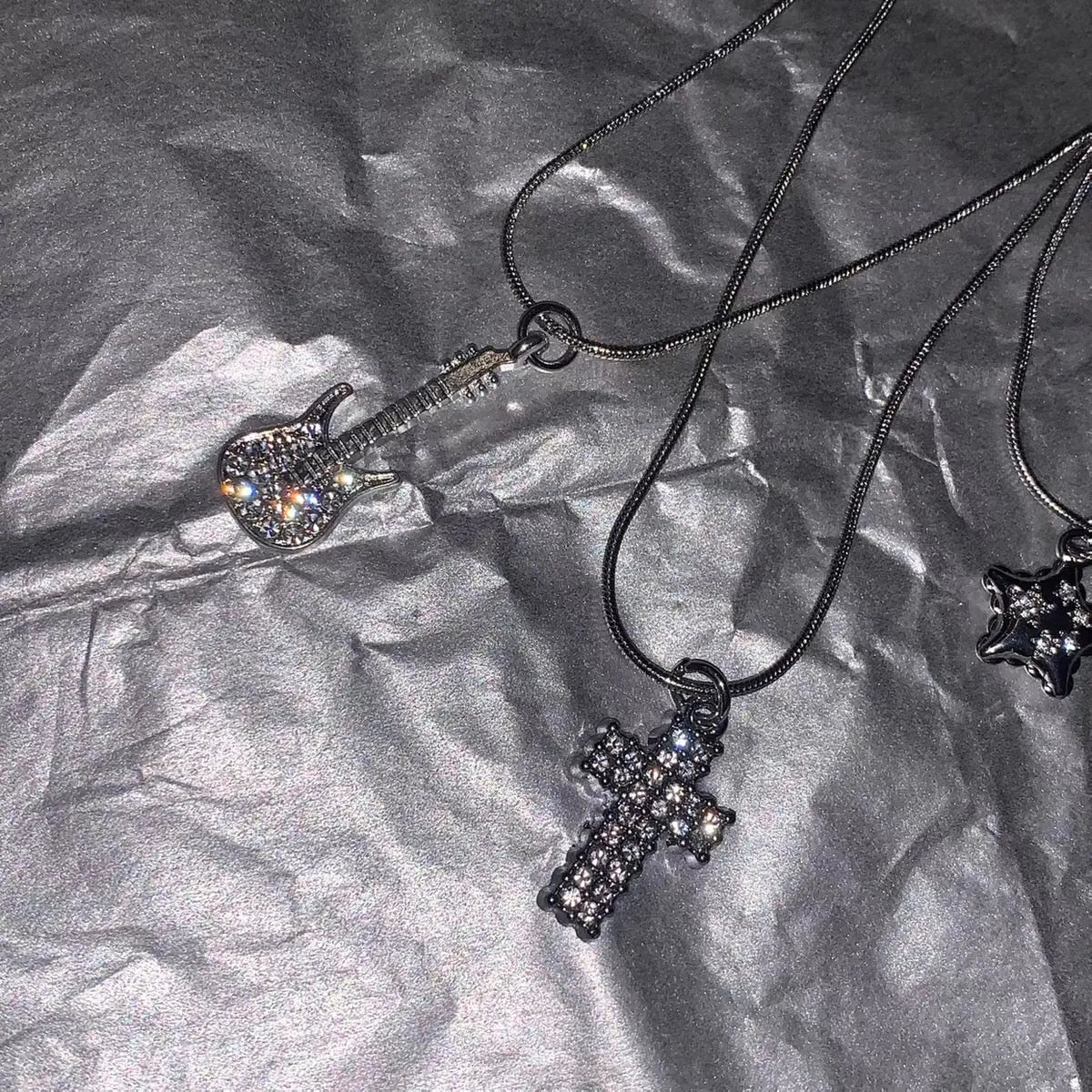 'Shiny Star' Y2k Rhinestone Necklaces Set AlielNosirrah