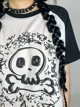Load image into Gallery viewer, &#39;Skeleton Rose&#39; Harajuku Oversized Unisex Graphic T-Shirts AlielNosirrah
