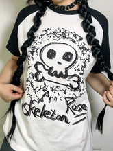 Load image into Gallery viewer, &#39;Skeleton Rose&#39; Harajuku Oversized Unisex Graphic T-Shirts AlielNosirrah
