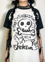 Load image into Gallery viewer, &#39;Skeleton Rose&#39; Harajuku Oversized Unisex Graphic T-Shirts AlielNosirrah
