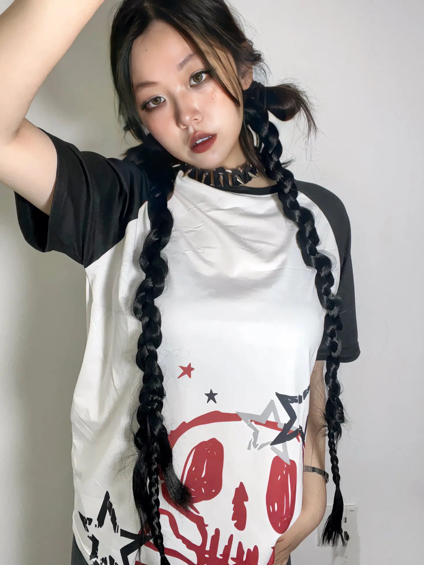 'Skull Star' Harajuku Oversized Unisex Graphic T-Shirts AlielNosirrah