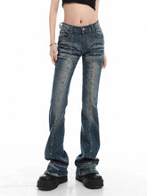 Load image into Gallery viewer, &#39;Sneakpeak&#39; Grunge Vintage Beaded Low Waisted Pants AlielNosirrah
