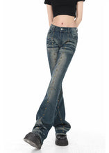 Load image into Gallery viewer, &#39;Sneakpeak&#39; Grunge Vintage Beaded Low Waisted Pants AlielNosirrah

