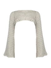 Load image into Gallery viewer, ‘Snooze’ Fishnet Cutout Ripped Knitted Blouse AlielNosirrah
