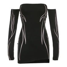 Load image into Gallery viewer, &#39;Speed Up&#39; Future Totem Body Fitting Dress AlielNosirrah

