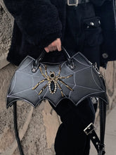Load image into Gallery viewer, &#39;Spider Glam&#39; Alt Dark Spider Shape Hand Bags AlielNosirrah
