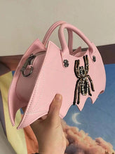 Load image into Gallery viewer, &#39;Spider Glam&#39; Alt Dark Spider Shape Hand Bags AlielNosirrah
