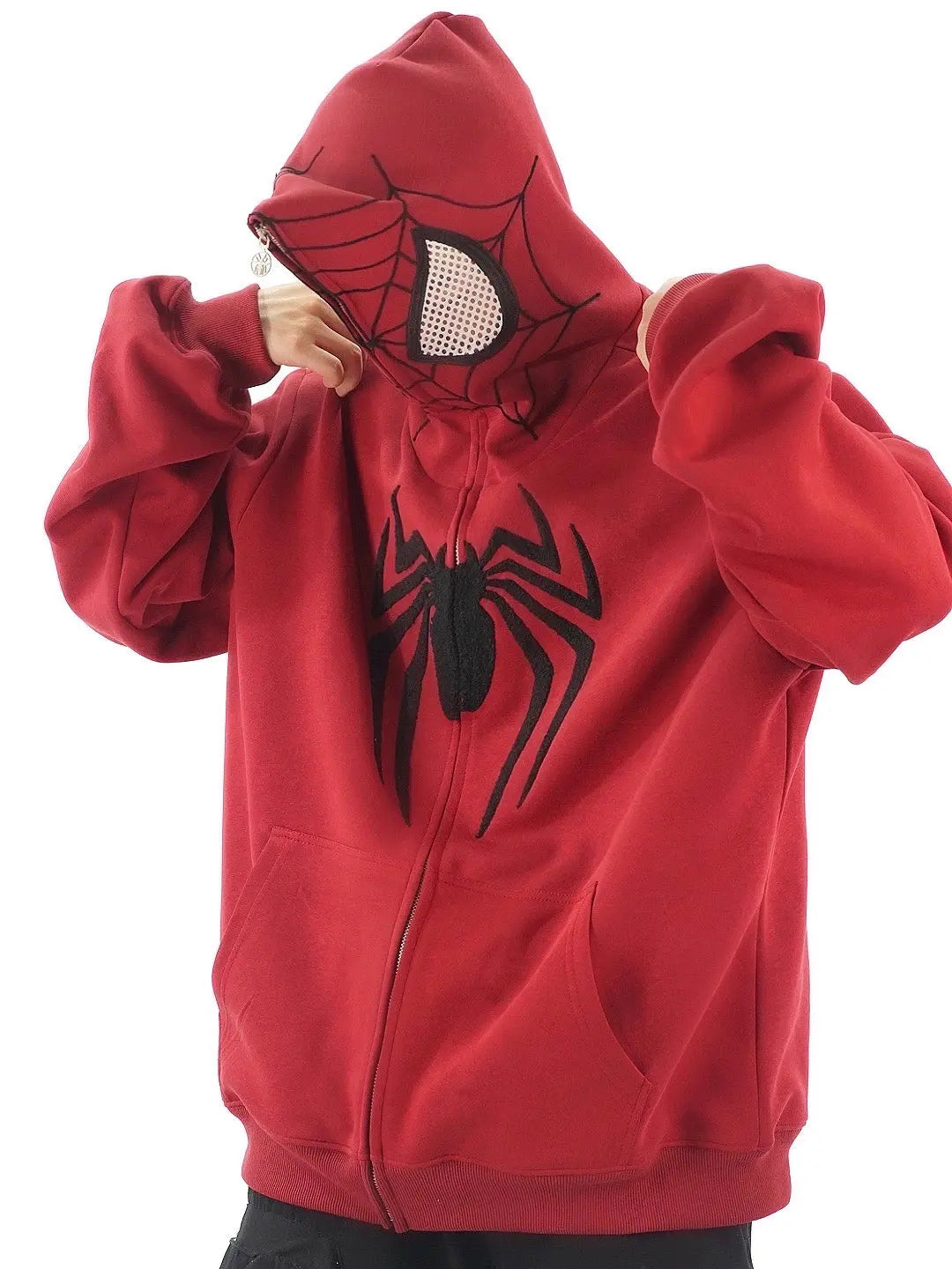 'Spider Squad' Zipped Oversized  Hoodie AlielNosirrah