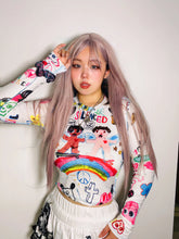 Load image into Gallery viewer, &#39;Stop Hate&#39; Pride Month Graffiti Long Sleeves Top AlielNosirrah
