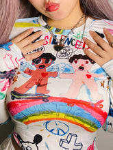 Load image into Gallery viewer, &#39;Stop Hate&#39; Pride Month Graffiti Long Sleeves Top AlielNosirrah
